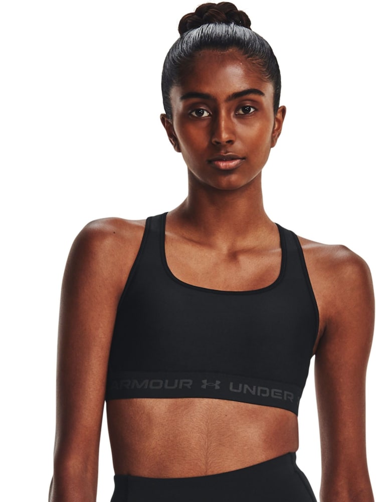 Under Armour Black Crossback Mid Support Bra - Image 1 of 5
