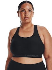 Under Armour Black Crossback Mid Support Bra - Image 3 of 5