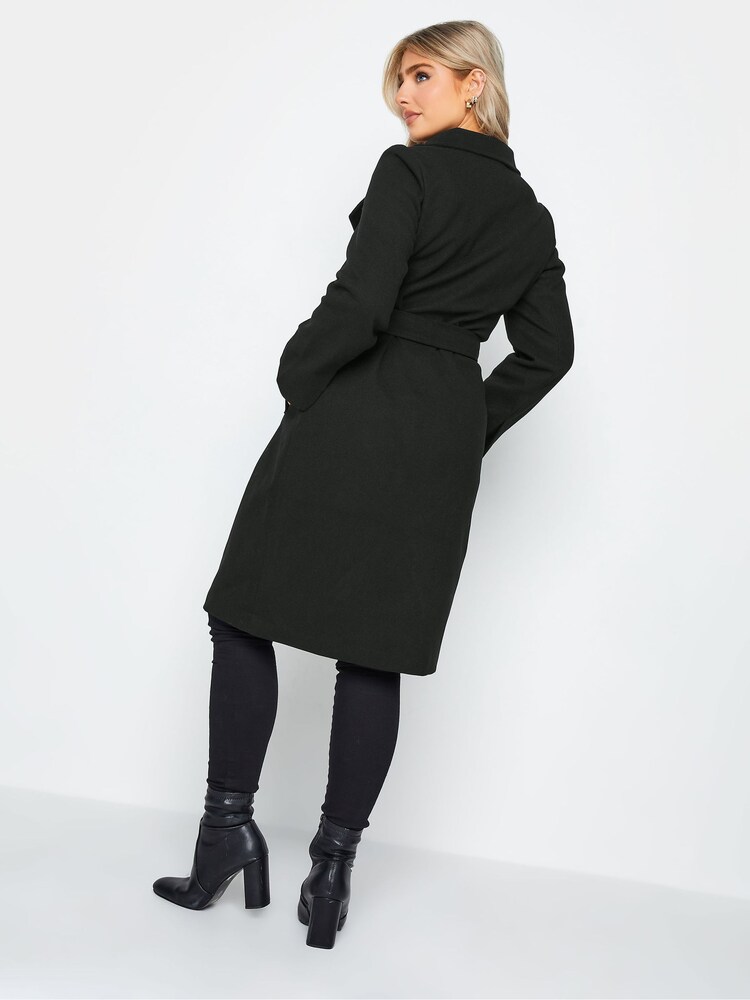 M&Co Black Formal Wrap Coat - Image 2 of 4