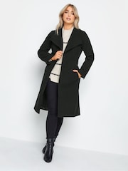M&Co Black Formal Wrap Coat - Image 3 of 4