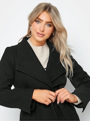 M&Co Black Formal Wrap Coat - Image 4 of 4