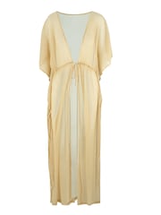 Seaspray Gold Serena Mesh Metallic Maxi Beach Kaftan - Image 4 of 5