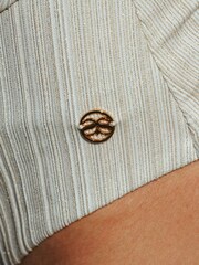 Seaspray Gold Athena Metallic Mock Wrap Strap Swimsuit Longer Length - Image 2 of 3