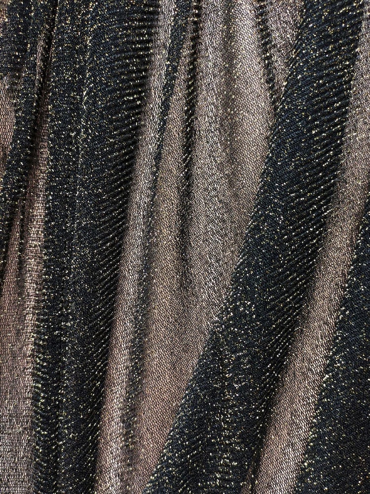 Seaspray Serena Mesh Metallic Maxi Beach Black Kaftan - Image 4 of 4 Seaspray Serena Mesh Metallic Maxi Beach Black Kaftan - Image 4 of 4