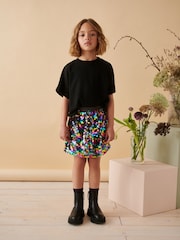 Multi Rainbow Sequin Skirt (3-16yrs) - Image 1 of 8