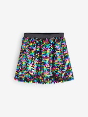 Multi Rainbow Sequin Skirt (3-16yrs) - Image 6 of 8
