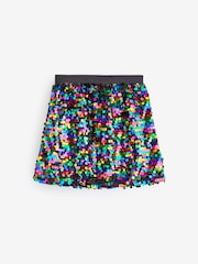 Multi Rainbow Sequin Skirt (3-16yrs) - Image 7 of 8
