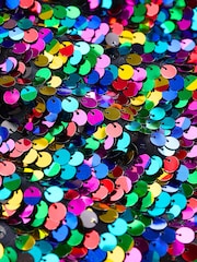 Multi Rainbow Sequin Skirt (3-16yrs) - Image 8 of 8