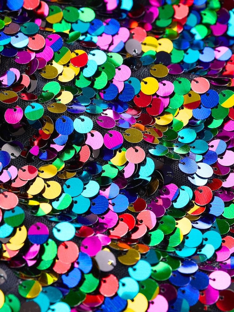 Multi Rainbow Sequin Skirt (3-16yrs) - Image 8 of 8