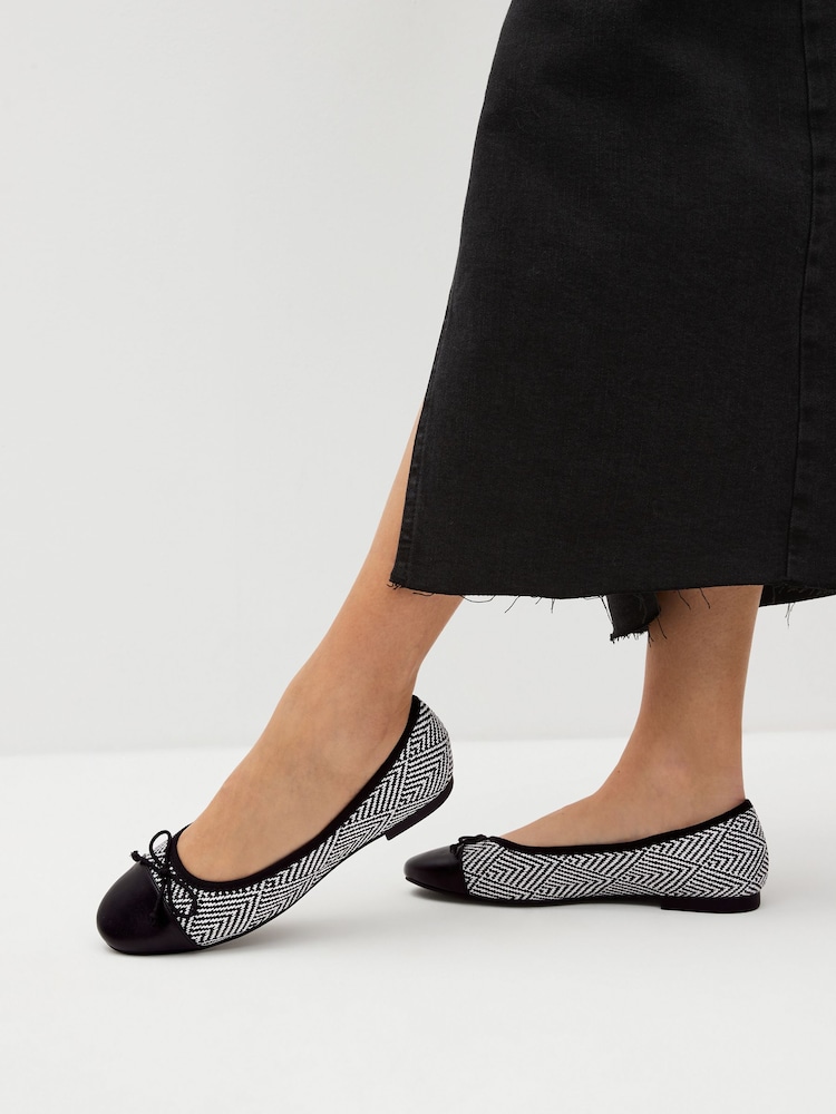 črna/bela - Balerinke Forever Comfort® - Slika 1 iz 7