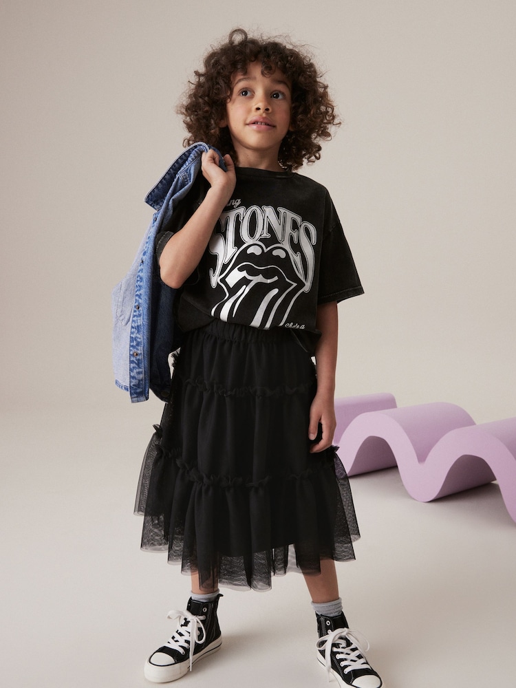 Black Mesh Skirt (3-16yrs) - Image 2 of 7 Black Mesh Skirt (3-16yrs) - Image 2 of 7