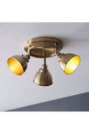 Gallery Home Brass Round Thomas Flush Ceiling Spotlight - Image 2 of 3
