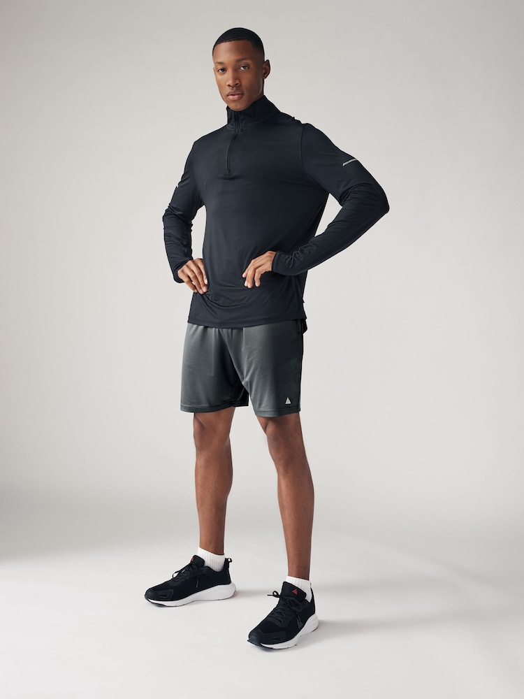 Шиферно-серый - Textured Active Gym Shorts - Изображение 2 из 9 Шиферно-серый - Textured Active Gym Shorts - Изображение 2 из 9