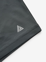 Slate Grey Textured Active Gym Shorts - Image 8 of 9