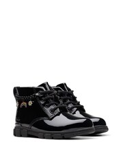 Clarks Black Standard Fit (F) Patent Evyn Charm Boots - Image 4 of 7