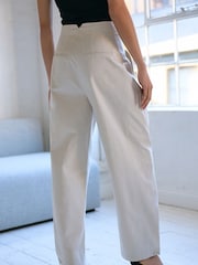 Stone Smart Button Hem Trousers - Image 3 of 7