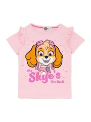 Vanilla Underground Pink Paw Patrol Vanilla Underground Girls Pink Licensing Short 100% Cotton Pyjamas - Image 3 of 5