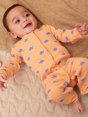 Oranžna/modra Dino - 3 komplet dojenček brez stopal pajac za spanje (0mths-3yrs) - Slika 4 iz 13