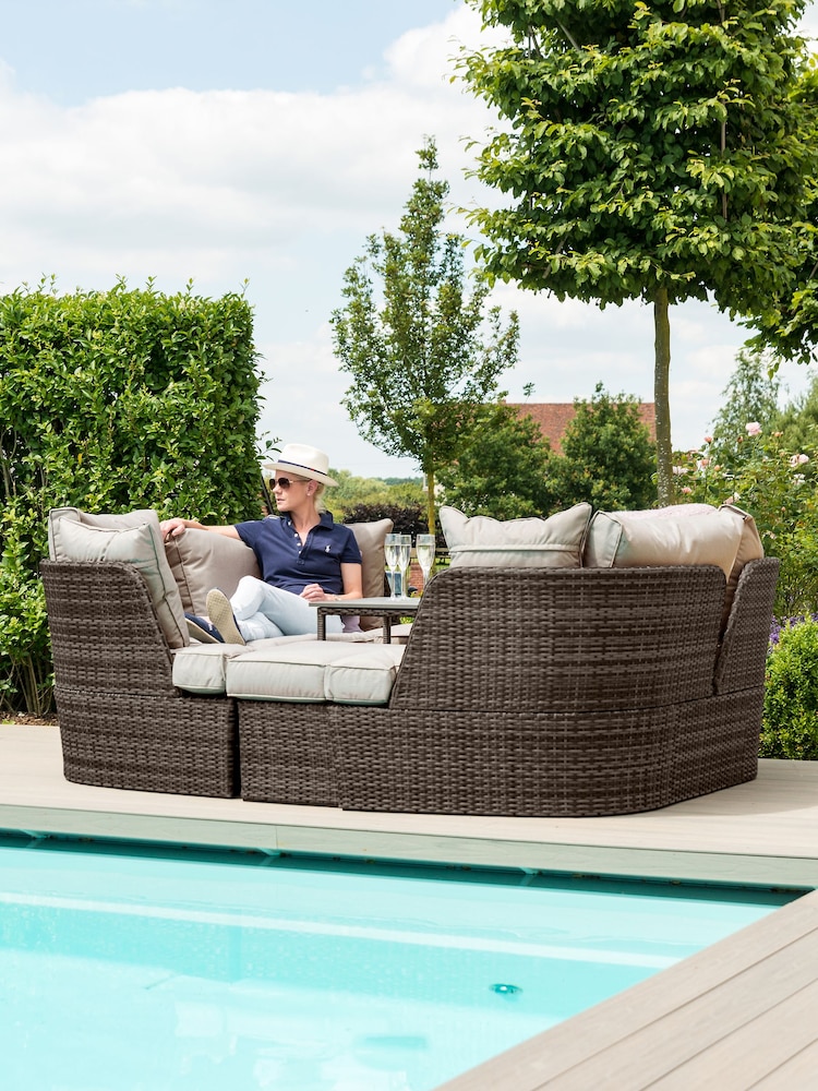 Maze Rattan Natural Cheltenham Daybed - Image 1 of 6