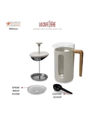 La Cafetiere Cream Pisa 3 Cup Glass Cafetiere - Image 3 of 6