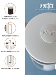 La Cafetiere Cream Pisa 3 Cup Glass Cafetiere - Image 4 of 6