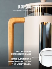 La Cafetiere Cream Pisa 3 Cup Glass Cafetiere - Image 6 of 6