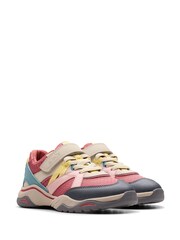 Clarks Red Standard Fit (F) Combi Feather Pace Trainers - Image 4 of 7