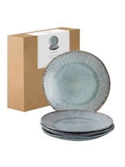 Dutch Rose Blue Set of 4 Dinner Plates Set of 4 Dinner Plates - Image 3 of 4