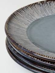 Dutch Rose Blue Set of 4 Dinner Plates Set of 4 Dinner Plates - Image 4 of 4