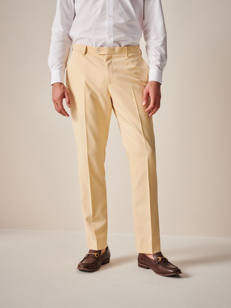 Yellow Slim Fit Motionflex Stretch Suit Trousers - Image 1 of 9