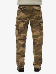 Superdry US Woodland Camo 100% Cotton Baggy Cargo Trousers - Image 2 of 6