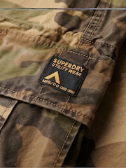 Superdry US Woodland Camo 100% Cotton Baggy Cargo Trousers - Image 5 of 6