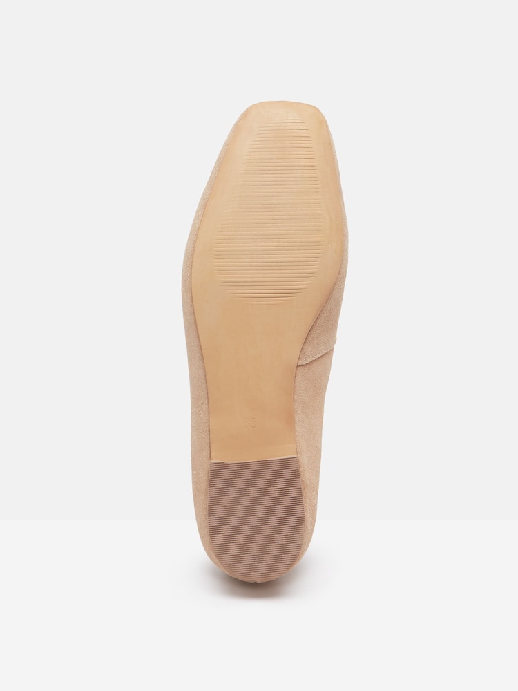 Joules Sloane Narrow Fit Neutral Suede Loafers - Image 6 of 6 Joules Sloane Narrow Fit Neutral Suede Loafers - Image 6 of 6