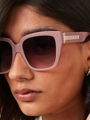 Mink Brown Square Sunglasses - Image 2 of 6