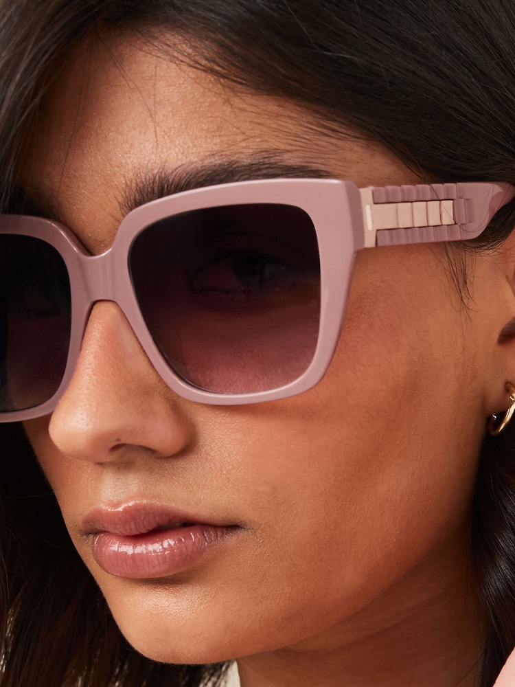 Mink Brown Square Sunglasses - Image 2 of 6