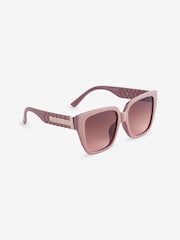 Mink Brown Square Sunglasses - Image 3 of 6