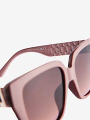 Mink Brown Square Sunglasses - Image 5 of 6