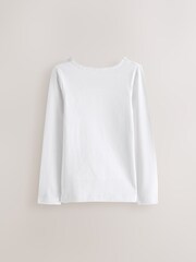 White Long Sleeve Vests 2 Pack (1.5-12yrs) - Image 3 of 6