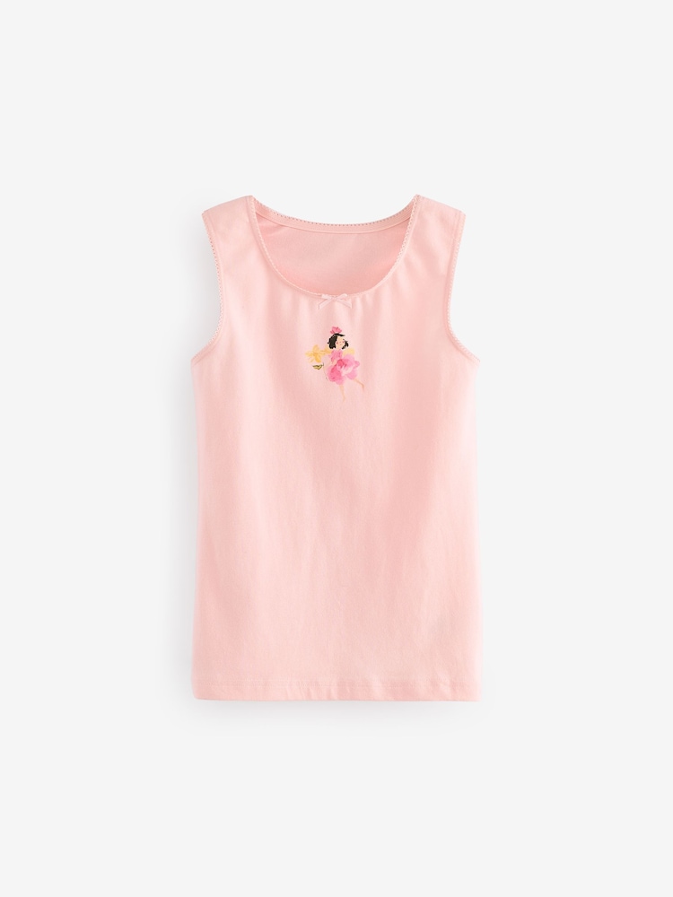Pink/White Fairy Vests 3 Pack (1.5-16yrs) - Image 4 of 6