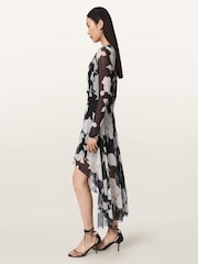 AllSaints Black Loria Dress - Image 3 of 6