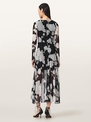 AllSaints Black Loria Dress - Image 4 of 6