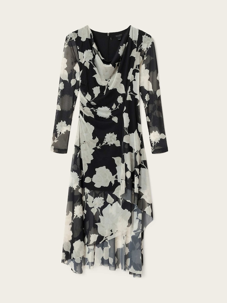 AllSaints Black Loria Dress - Image 6 of 6