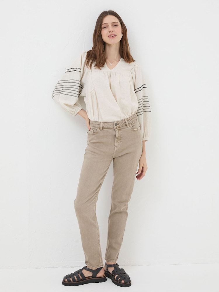 FatFace Natural Girlfriend Jeans - Image 1 of 5