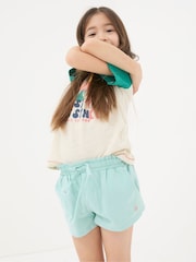 FatFace Blue Jersey Shorts 2 Pack - Image 1 of 6