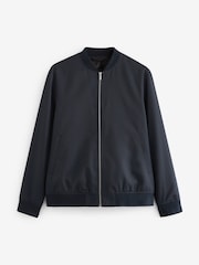 Navy Smart Bomber Jacket - Image 6 of 10