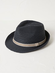 FatFace Black Trilby Hat - Image 1 of 2