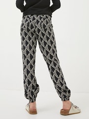 FatFace Lyme Black Mono Geo Trousers - Image 2 of 5