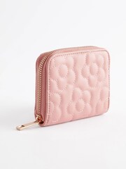 Pink Flower Quilted Purse - Image 1 of 4