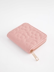 Pink Flower Quilted Purse - Image 3 of 4