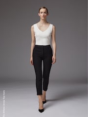LK Bennett Cream Athena Viscose Vest Top - Image 1 of 4